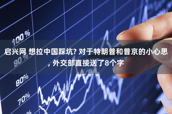启兴网 想拉中国踩坑? 对于特朗普和普京的小心思, 外交部直接送了8个字